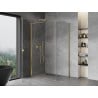 Mexen Mist-B pivot shower cabin 80 x 100 cm, transparent, gold - 8A2T-080-100-50-00