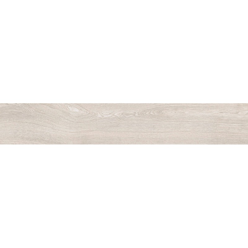 Mexen Hirera White glazed rectified porcelain, wood-like floor-wall tile 120 x 20 cm, matte - TL611-120-020-09