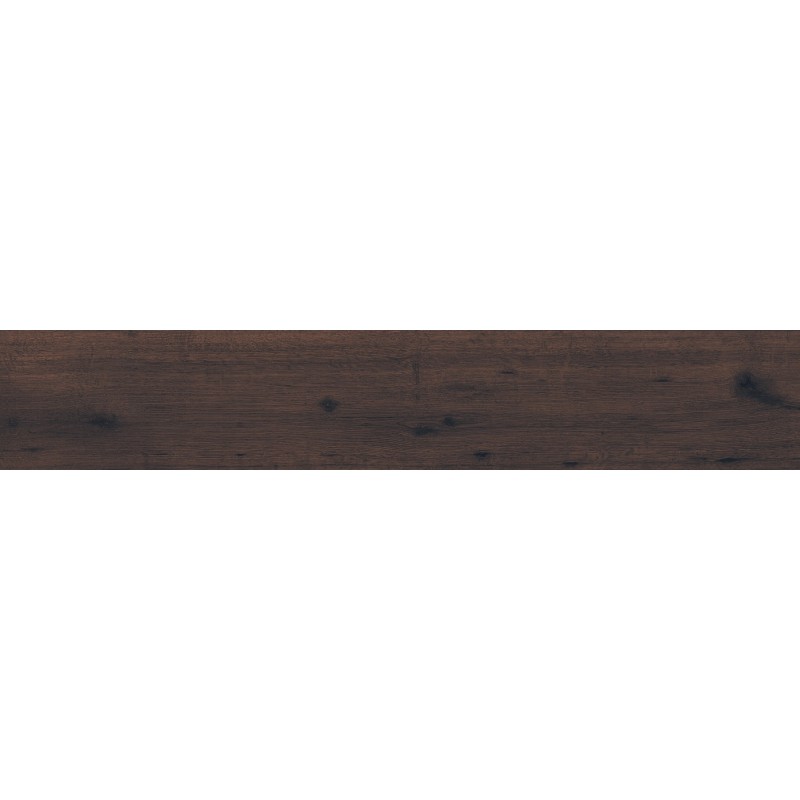 Mexen Cristopher Cherry glazed rectified porcelain tile, wood-like floor-wall 120 x 20 cm, carving - TL612-120-020-02