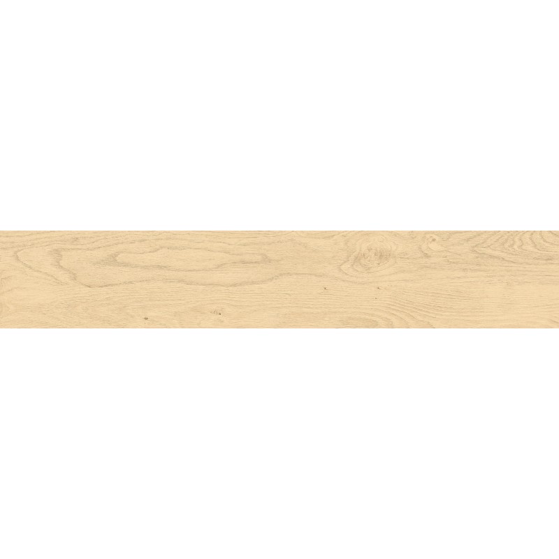 Mexen Wood Ville Ivory Glazed Porcelain Rect. G1, Wood-like Floor and Wall Tile 120 x 20 cm, Carving - TL613-120-020-00