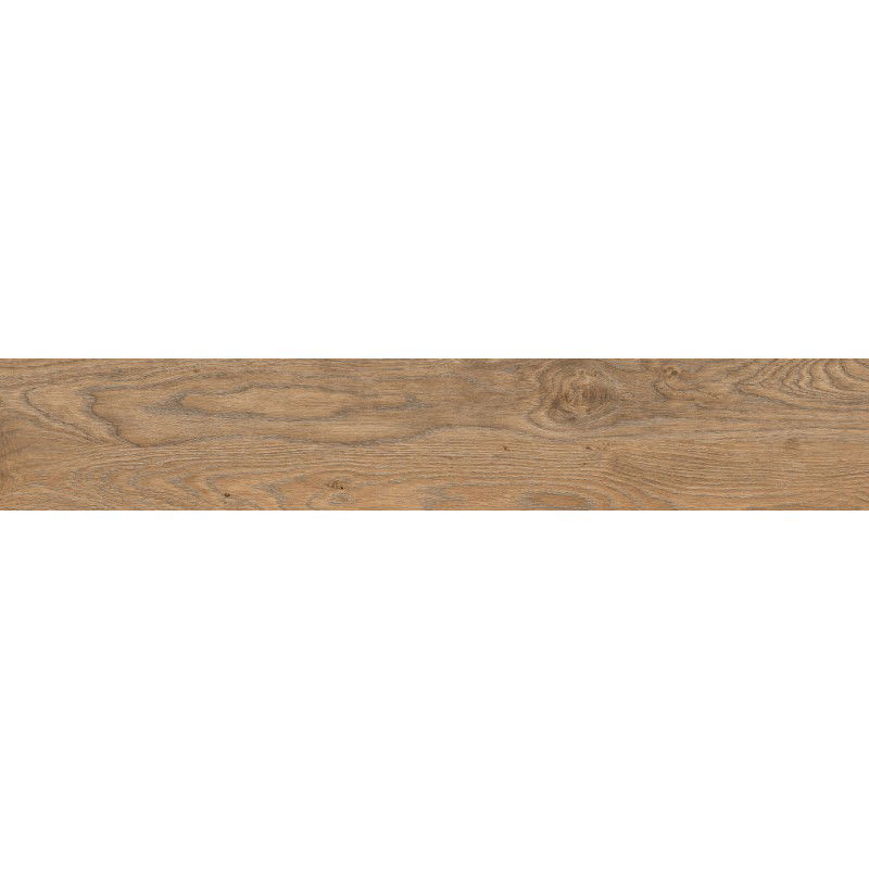 Mexen Wood Ville Brown glazed rectified gres G1, wood-like floor-wall tile 120 x 20 cm, carving - TL613-120-020-02