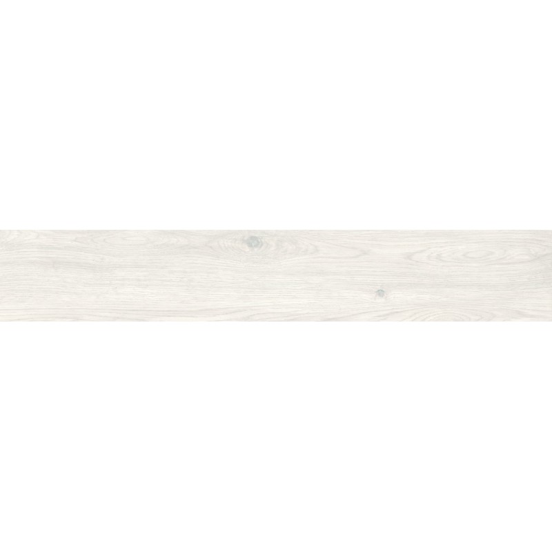 Mexen Savana Bianco glazed rectified porcelain stoneware, wood-like floor-wall tile 120 x 20 cm, carving - TL614-120-020-00