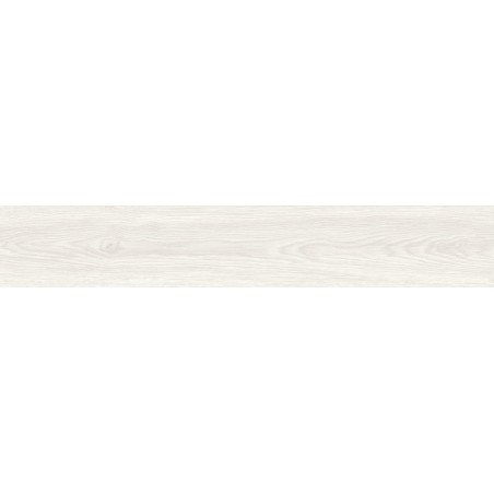 Mexen Savana Bianco glazed rectified porcelain stoneware, wood-like floor-wall tile 120 x 20 cm, carving - TL614-120-020-00