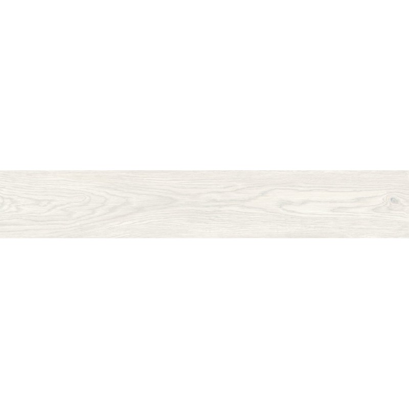 Mexen Savana Bianco glazed rectified porcelain stoneware, wood-like floor-wall tile 120 x 20 cm, carving - TL614-120-020-00