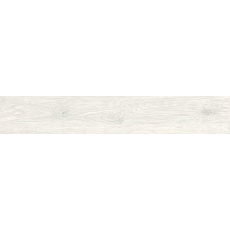 Mexen Savana Bianco glazed rectified porcelain stoneware, wood-like floor-wall tile 120 x 20 cm, carving - TL614-120-020-00