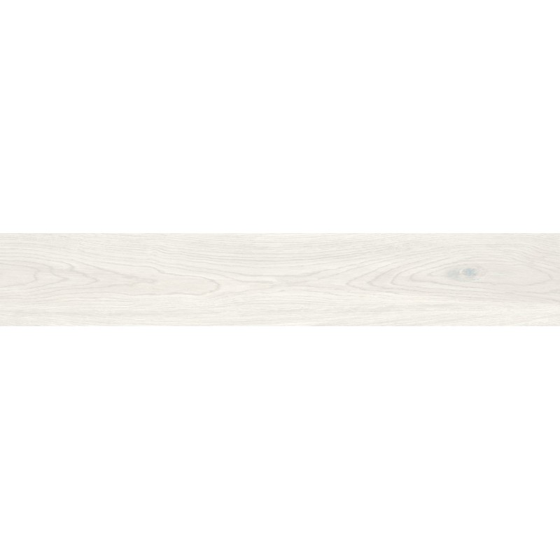 Mexen Savana Bianco glazed rectified porcelain stoneware, wood-like floor-wall tile 120 x 20 cm, carving - TL614-120-020-00