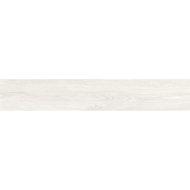 Mexen Savana Bianco glazed rectified porcelain stoneware, wood-like floor-wall tile 120 x 20 cm, carving - TL614-120-020-00
