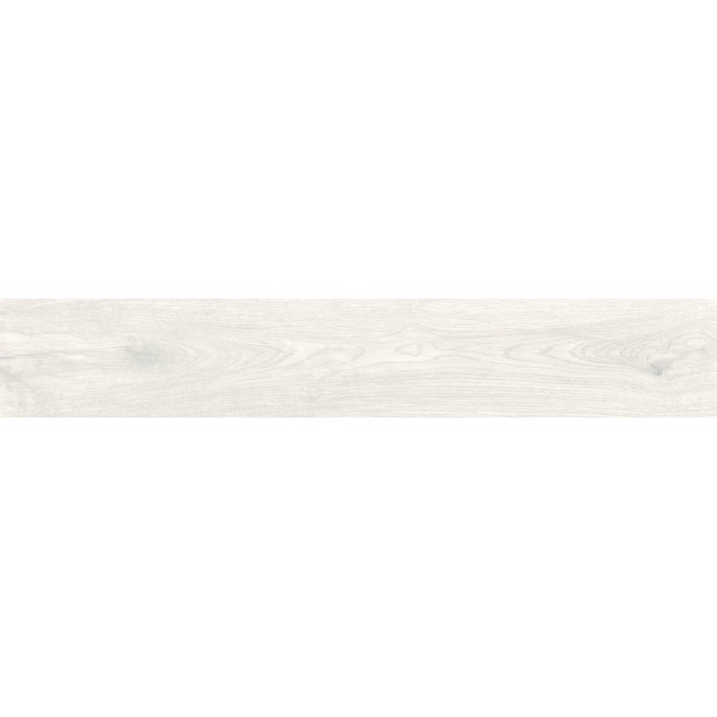 Mexen Savana Bianco glazed rectified porcelain stoneware, wood-like floor-wall tile 120 x 20 cm, carving - TL614-120-020-00