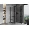 Mexen Mist-B right hinged shower cabin 90 x 90 cm, black grid, black - 8A2T-090-090-70-77-P