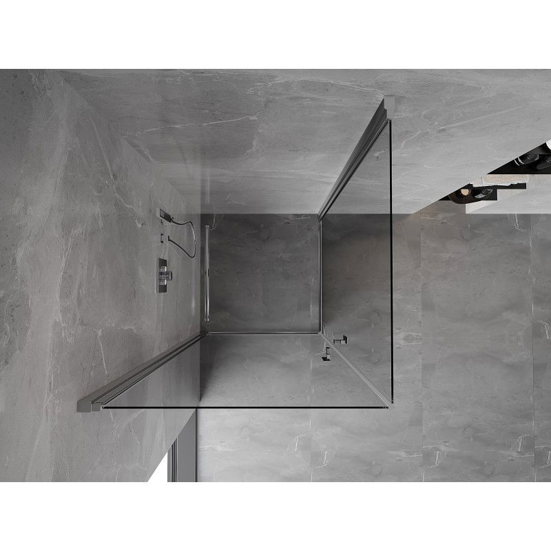 Mexen Mist-B Duo hinged shower enclosure 80 x 80 cm, transparent, chrome - 8A2-080-080-01-00