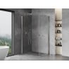 Mexen Mist-B Duo Hinged Shower Cabin 90 x 80 cm, Transparent, Chrome - 8A2-090-080-01-00