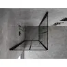 Mexen Mist-B Duo Hinged Shower Cabin 90 x 90 cm, Black Grid, Black - 8A2-090L-090P-70-77