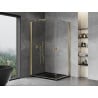 Mexen Mist-B Duo Folding Shower Cabin 95 x 80 cm, Transparent, Gold - 8A2-095-080-50-00