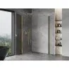 Mexen Mist-B Duo hinged shower enclosure 100 x 95 cm, transparent, gold - 8A2-100-095-50-00