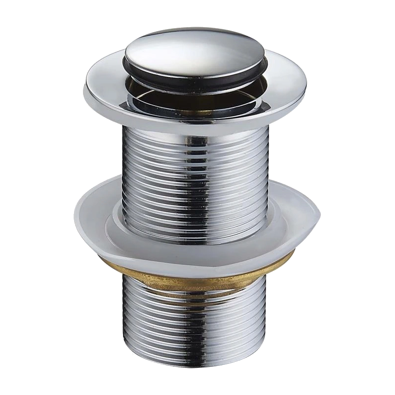 Mexen small round click-clack plug, Chrome - 79915-00