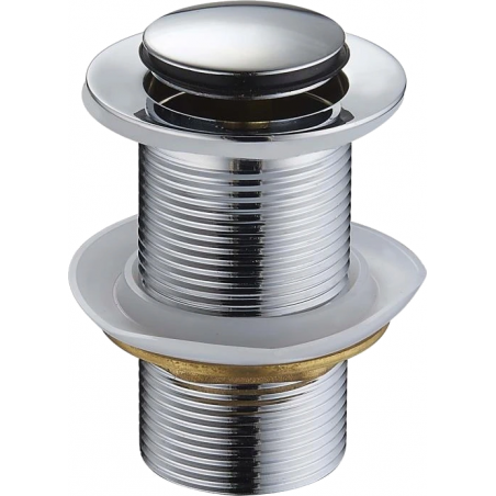 Mexen click-clack plug small round, chrome - 79915-00