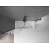 Mexen Velar L 2-panel sliding bathtub screen 70 x 150 cm, frost, brushed gun gray - 896-070-003-31-66