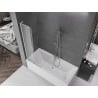 Mexen Velar L 2-panel sliding bath screen 75 x 150 cm, frost, chrome - 896-075-003-31-01