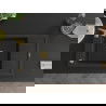 Mexen Elias 1-compartment granite sink with a drip tray 795 x 480 mm, Black/Gold metallic, siphon Gold - 6511791005-75-G