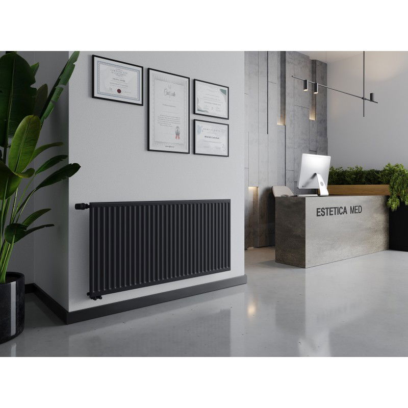 Mexen CVH10 Hygiene Panel Radiator 600 x 1800 mm, Bottom Connection, 1124 W, Anthracite - W610H-060-180-66