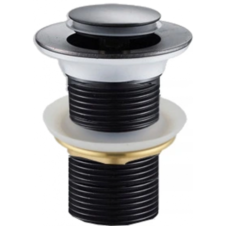 Mexen click-clack plug small round, black - 79915-70