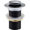 Mexen click-clack plug small round, black - 79915-70