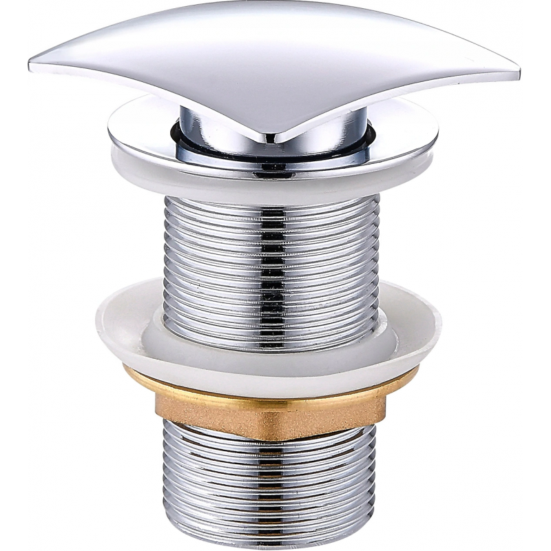 Mexen click-clack square plug, chrome - 79916-00