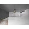 Mexen Velar L shower screen 2-panel sliding 90 x 150 cm, frosted, brushed gold - 896-090-003-31-55
