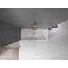 Mexen Velar L 2-panel sliding bath screen 110 x 150 cm, frosted, brushed gold - 896-110-003-31-55
