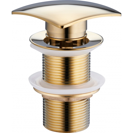 Mexen click-clack square drain, gold - 79916-50