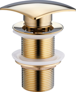 Mexen click-clack square drain, gold - 79916-50
