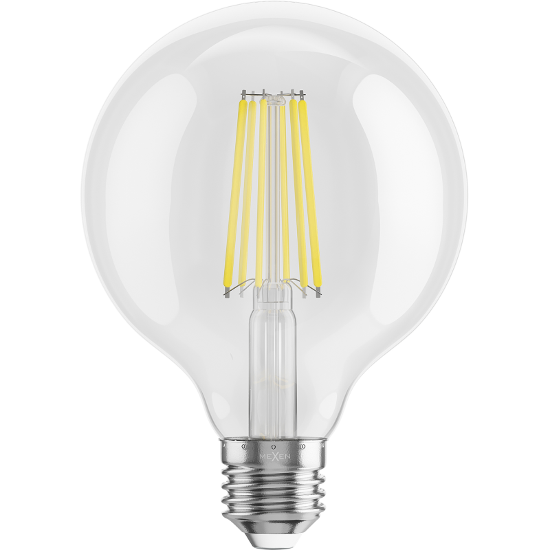 Mexen Vintis LED filament bulb E27, G95, 10W, Neutral - 4000K, 1320 lm, clear - L157-E27-1040-00