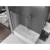 Mexen Velar L 2-panel sliding bath screen 120 x 150 cm, frost, chrome - 896-120-003-31-01