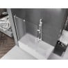 Mexen Velar L shower screen 2-wing sliding 120 x 150 cm, frost, white - 896-120-003-31-20
