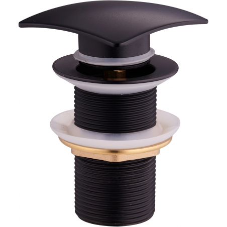 Mexen square click-clack plug, Black - 79916-70