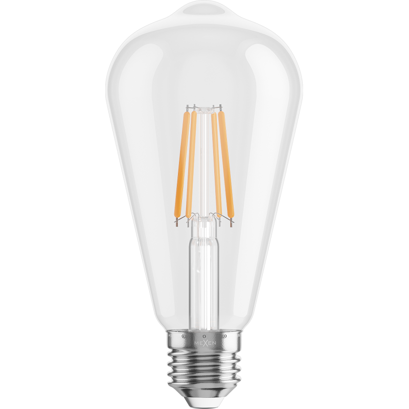 Mexen Vintis LED Filament Bulb E27, ST64, 4W, Warm - 2700K, 470 lm, clear - L152-E27-0427-00