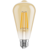 Mexen Vintis LED Filament Bulb E27, ST64, 8W, Warm - 2700K, 750 lm, Amber - L152-E27-0827-50