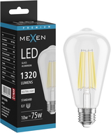 Mexen Vintis LED Filament Bulb E27, ST64, 10W, Neutral - 4000K, 1320 lm, clear - L152-E27-1040-00