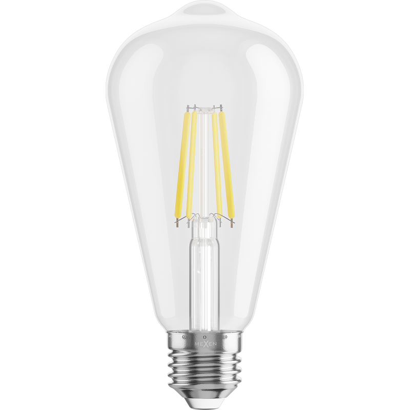 Mexen Vintis LED Filament Bulb E27, ST64, 6W, Cool - 6500K, 720 lm, clear - L152-E27-0665-00