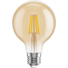 Mexen Vintis LED Filament Bulb E27, G80, 4W, Warm - 2200K, 400 lm, amber - L155-E27-0422-50