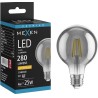Mexen Vintis LED Filament Bulb E27, G80, 4W, Warm - 2200K, 280 lm, smoke - L155-E27-0422-70