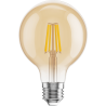 Mexen Vintis LED Filament Bulb E27, G80, 6W, Warm - 2700K, 400 lm, amber - L155-E27-0627-50