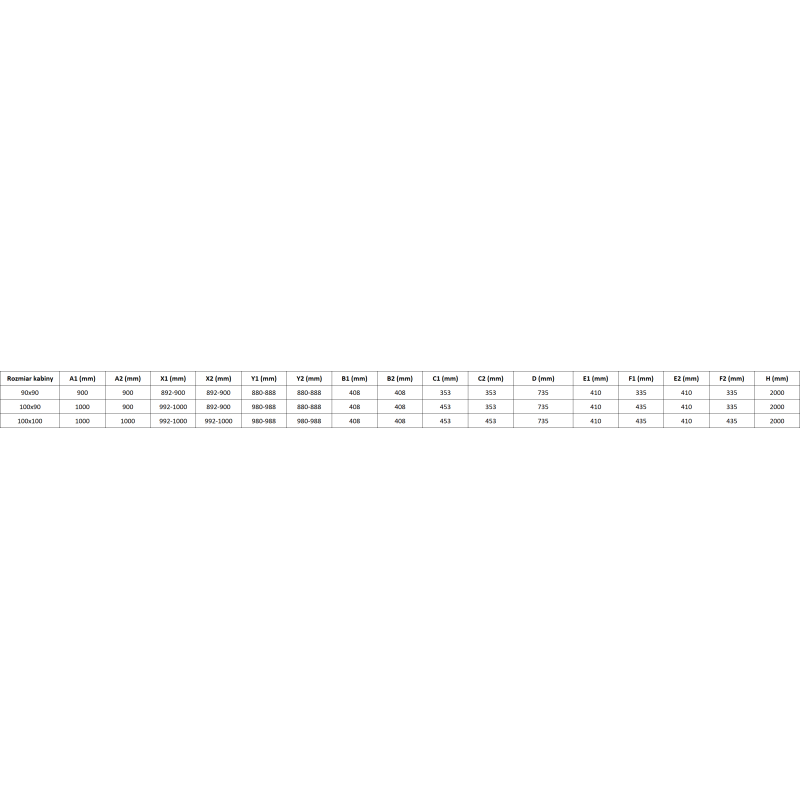 Mexen Lunar L semicircular shower cabin tilting left 100 x 90 cm, transparent, black - 833L-100L-090P-70-00