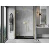 Mexen Mist-H left swing shower door 120 cm, transparent, gold - 8A5-120-001-50-00-L
