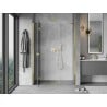 Mexen Mist-H left swing shower door 120 cm, transparent, gold - 8A5-120-001-50-00-L