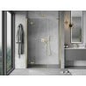 Mexen Mist-H left swing shower door 145 cm, transparent, gold - 8A5-145-001-50-00-L