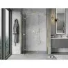 Mexen Mist-H left swinging shower door 160 cm, transparent, gold - 8A5-160-001-50-00-L