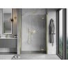 Mexen Mist-H right pivot shower door 155 cm, transparent, gold - 8A5-155-001-50-00-P