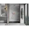Mexen Mist-H right-hinged shower door 135 cm, transparent, brushed copper - 8A5-135-001-65-00-P