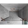Mexen Mist-H shower door, right swing, 155 cm, transparent, brushed copper - 8A5-155-001-65-00-P